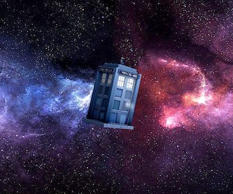 The TARDIS from Doctor Who